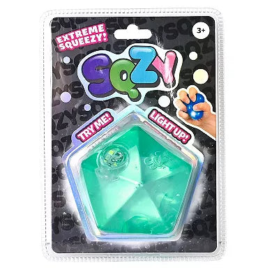 Sunny Days SQZY Light-Up Hexagon Geometric Sensory Squishy Toy