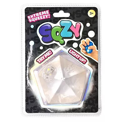 Sunny Days SQZY Light-Up Hexagon Geometric Sensory Squishy Toy