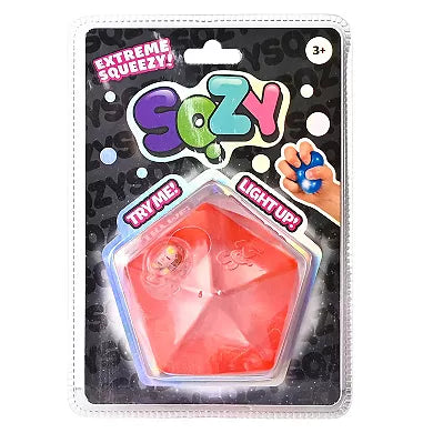 Sunny Days SQZY Light-Up Hexagon Geometric Sensory Squishy Toy