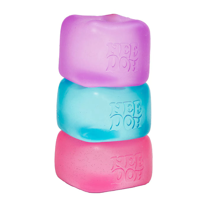 Schylling NeeDoh Nice Cube Satisfying Gummy Sensory Fidget Toy (Random Color)