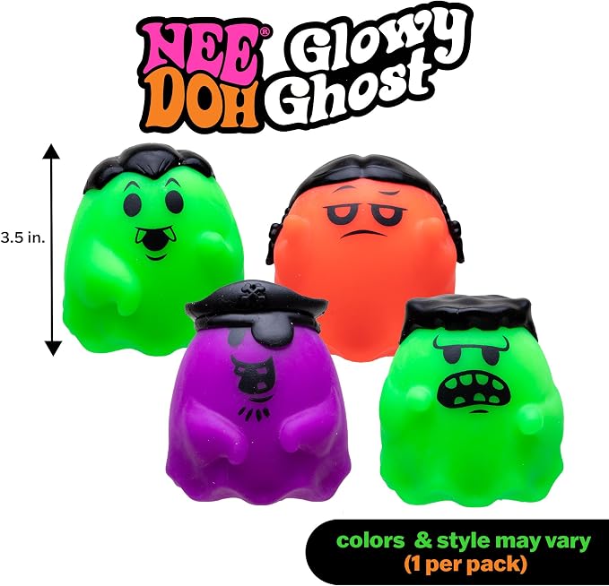 Schylling NeeDoh Needohween Glowy Ghost Pack of 1