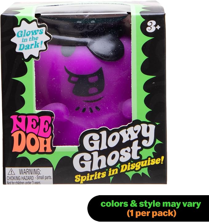 Schylling NeeDoh Needohween Glowy Ghost Pack of 1