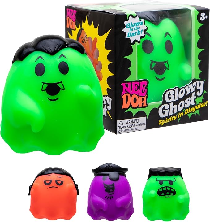 Schylling NeeDoh Needohween Glowy Ghost Pack of 1
