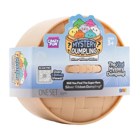 RMS Crazy Fun Silver Ribbon Edition Mystery Dumpling blind box angled view