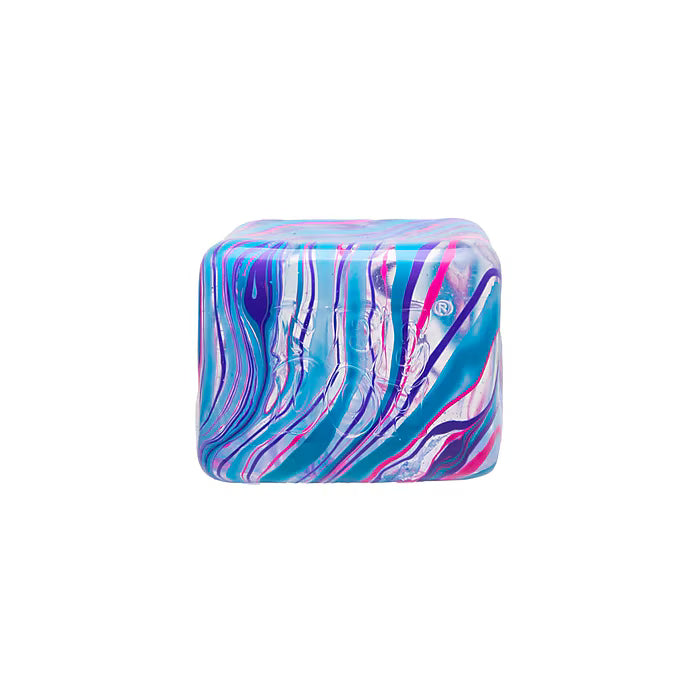 Schylling NeeDoh Nice Cube Swirl Marbled Sensory Fidget Toy (UK Import) Color Chosen at Random