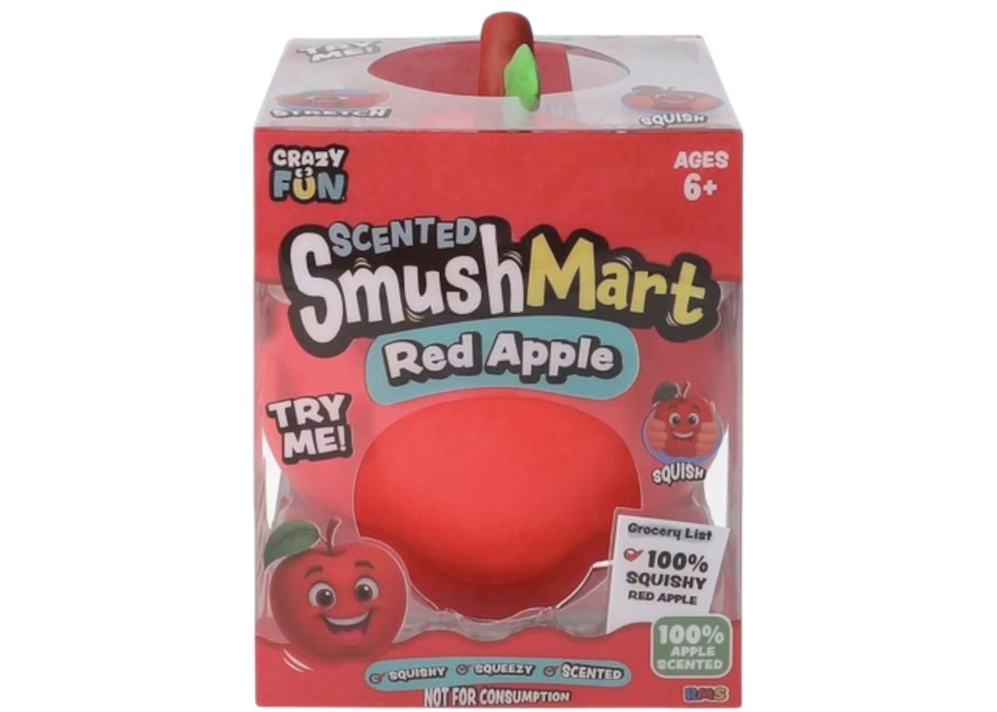 Crazy Fun® Smush Mart Scented Red Apple Squishy Toy
