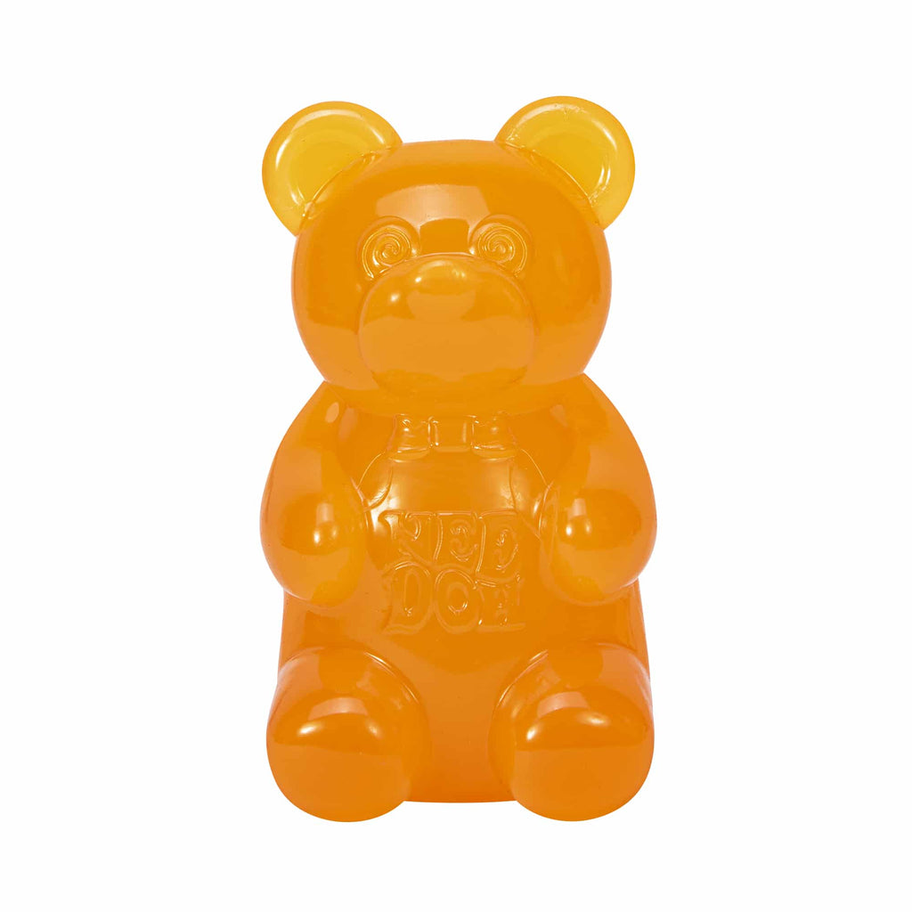 NeeDoh Gummy Bear squishy fidget toy in random assorted neon color