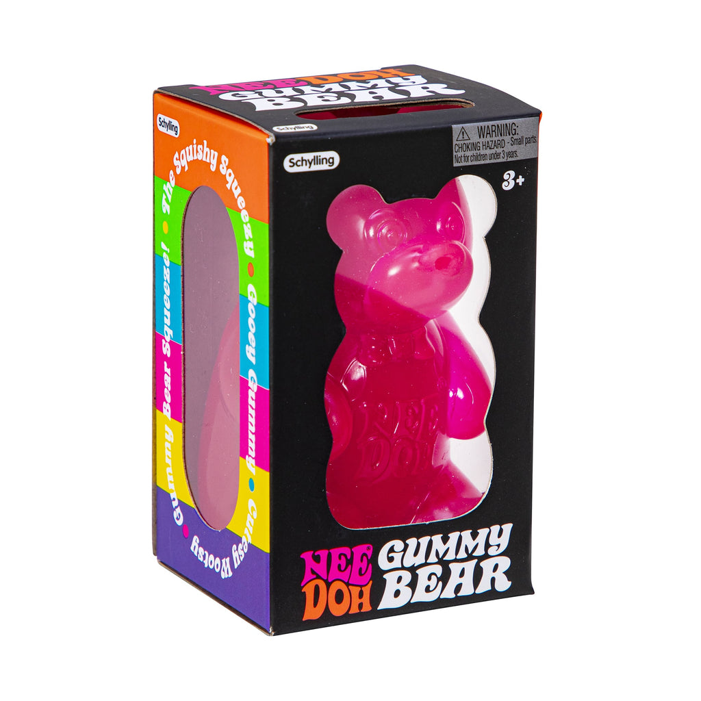 Schylling NeeDoh Gummy Bear Squishy Fidget Toy Color Chosen at Random