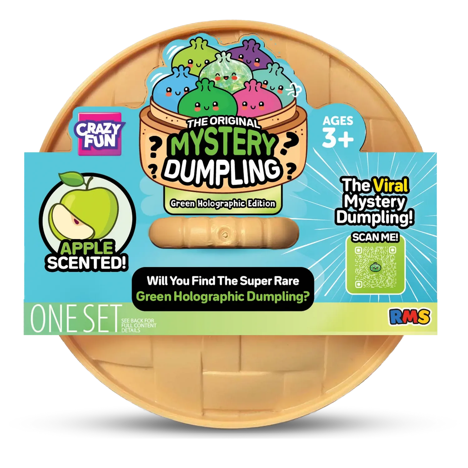 RMS Crazy Fun Green Holographic Edition apple scented Mystery Dumpling blind box