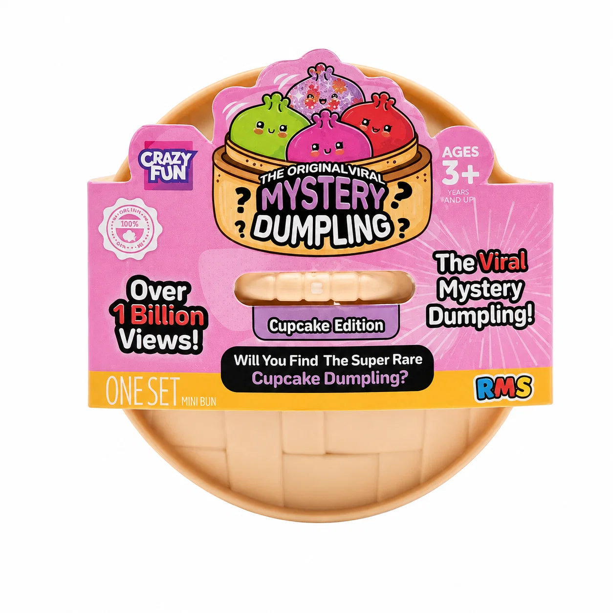 RMS Crazy Fun® Mini Squishy Bun — The Original Mystery Viral Cupcake Edition Blind Box