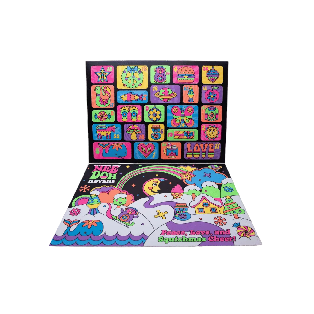 NeeDoh® Squishmas Advent Calendar 2026 — 24 Mini Squishy Fidget Toy Surprises