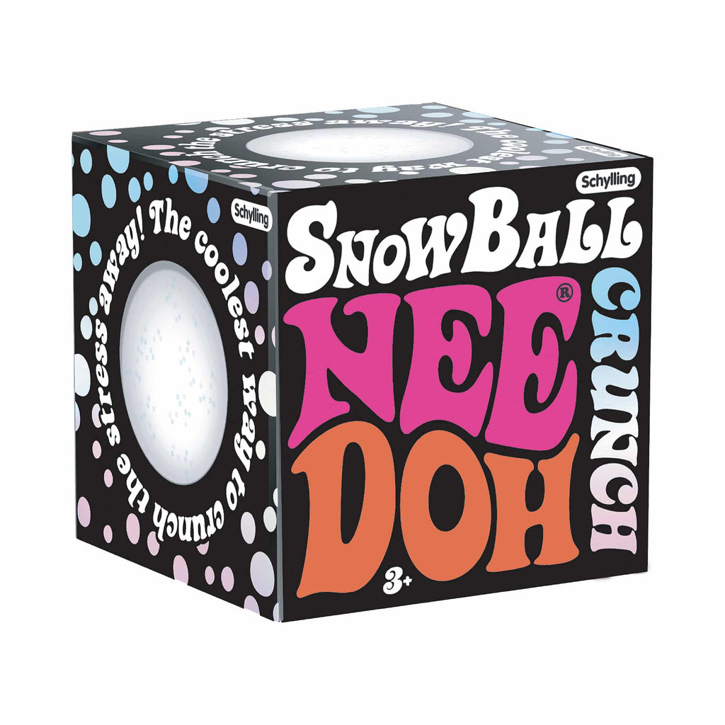 Schylling NeeDoh Snow Ball Crunch ASMR Tactile Sensory Fidget Toy