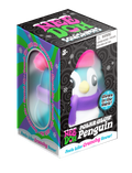 “Schylling NeeDoh Polar Glow Penguin glow-in-the-dark sensory squeeze toy with scarf and hat.”