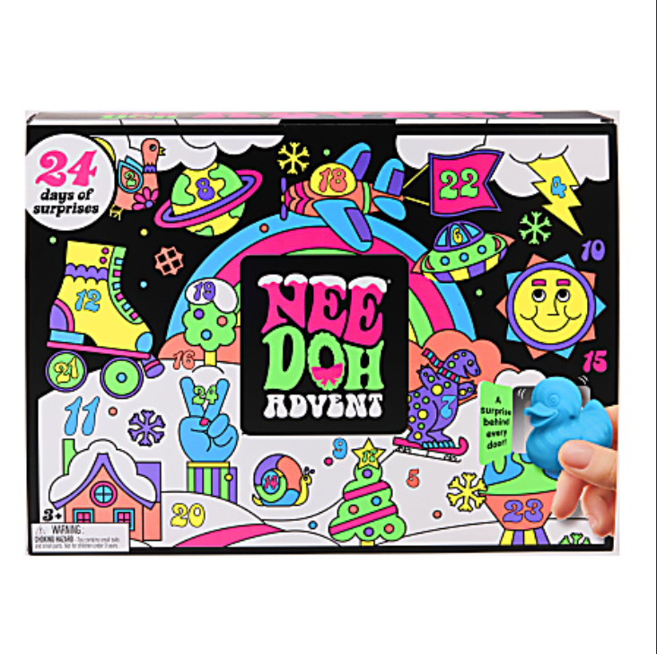 NeeDoh® Squishmas Advent Calendar 2026 — 24 Mini Squishy Fidget Toy Surprises