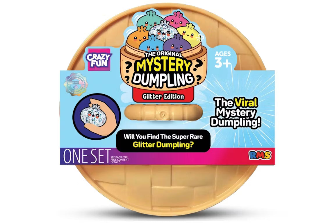 RMS Crazy Fun Squishy Bun The Original Mystery Dumpling Glitter Edition Blind Box