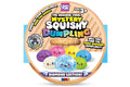 Diamond edition mystery dumpling squishy toy with sparkling, light-reflecting texture