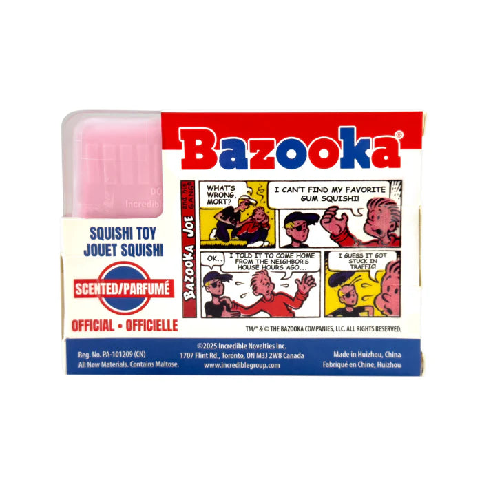 Incredible Group Bazooka Bubble Gum Scented Squishi Retro Sensory Fidget Toy