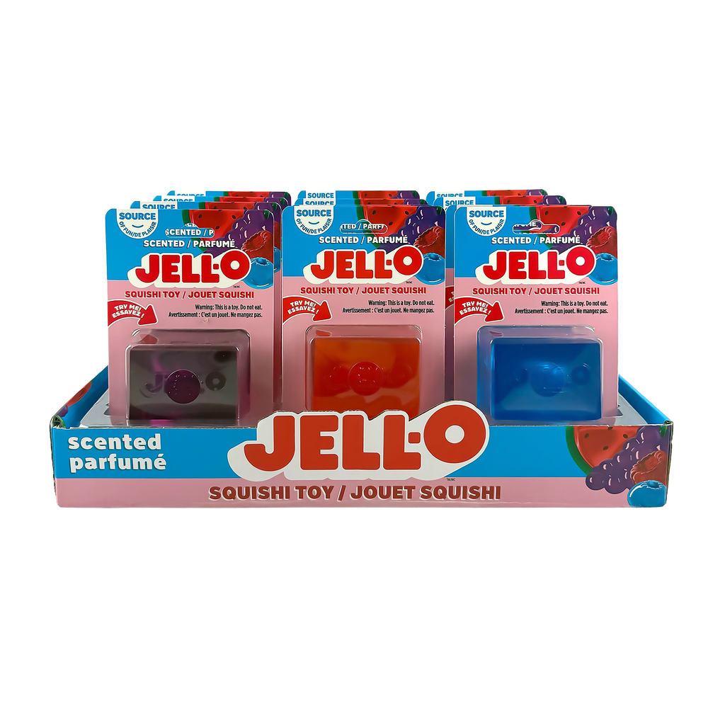 Incredible Play JELL-O Scented Jiggler Squishi Sensory Fidget Toy Color Chosen at Random