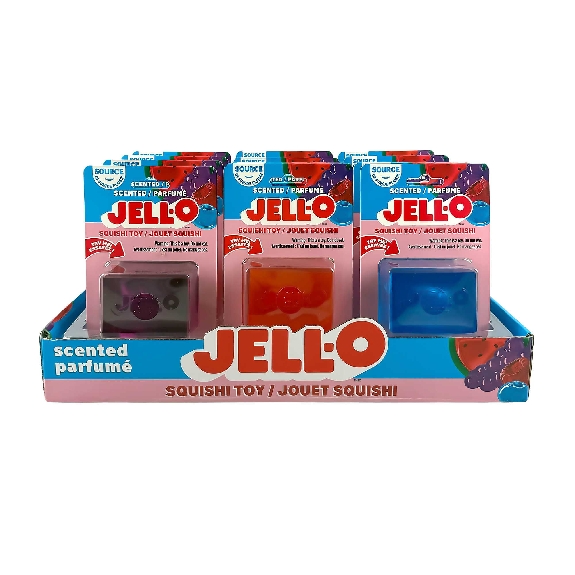 Incredible Play JELL-O Scented Jiggler Squishi Sensory Fidget Toy Color Chosen at Random