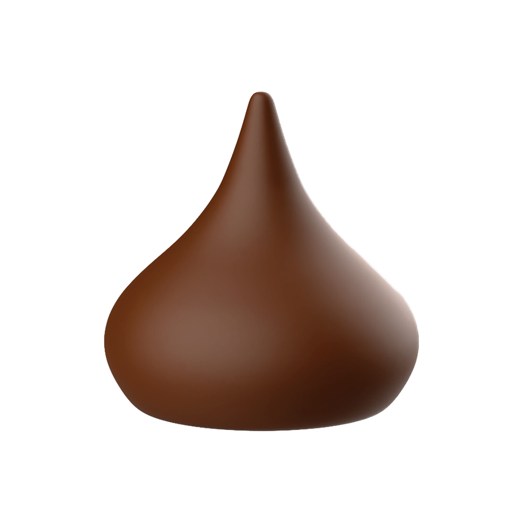 Close-up of HERSHEY’S KISSES scented Squishi Toy with soft candy-inspired squeeze texture