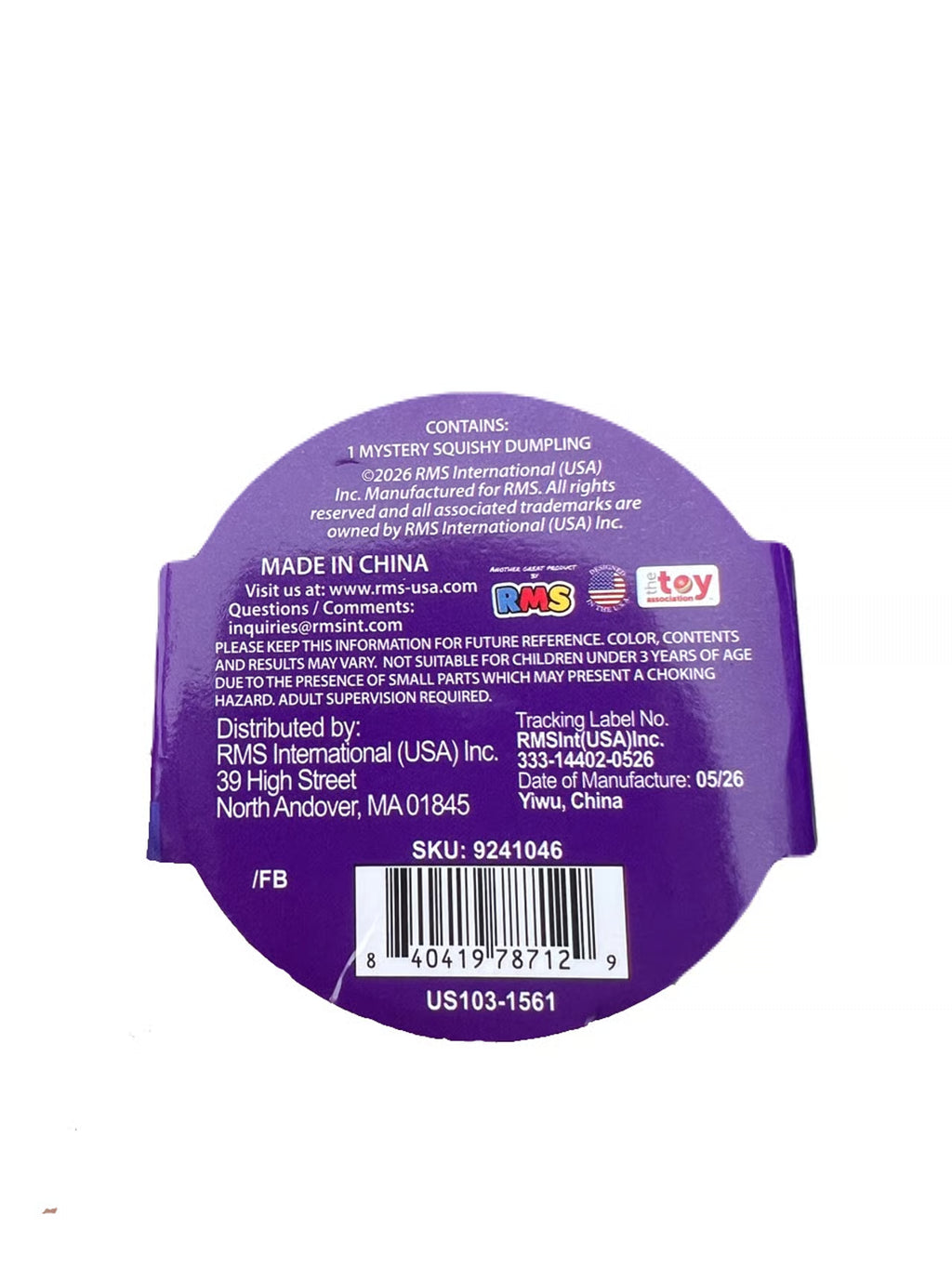 RMS Crazy Fun® Mini Squishy Bun — The Original Mystery Viral Ghost Spooky Edition Blind Box