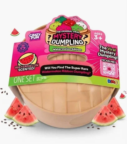 RMS Crazy Fun® Squishy Bun Mystery Dumpling — Scented Watermelon Edition Blind Box